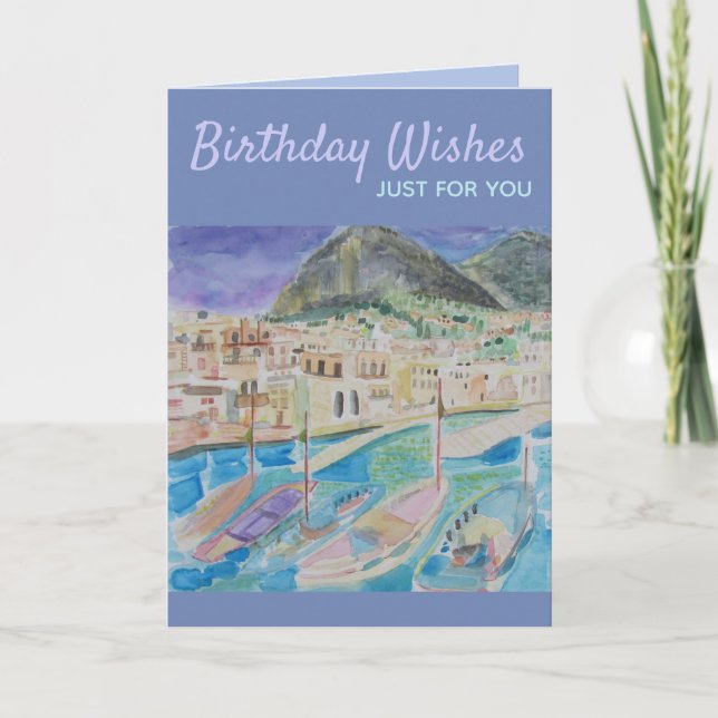 Carte Anniversaire Pour Lui Saluer (Devant)