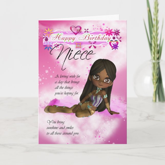 Carte Anniversaire pour Niece, Moonies Cutie Pie c (Devant)