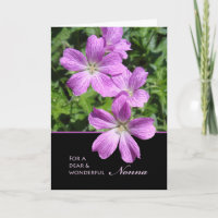 Anniversaire pour Nonna, géraniums de Cranesbill
