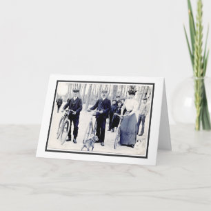 Carte Anniversaire pour photo vintage de vélo de cyclist