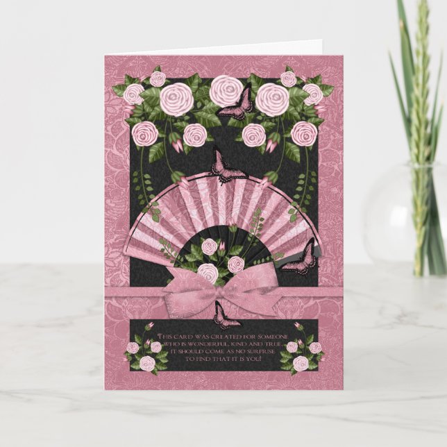 Carte Anniversaire Pour Quelqu'Un Spécial Avec Ros (Devant)