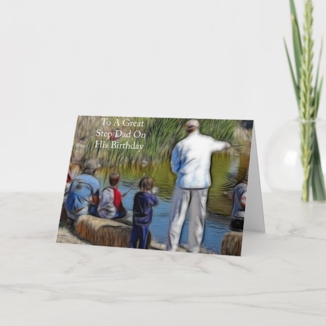 Carte Anniversaire Pour Step Papa (Devant)