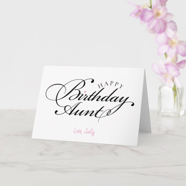 Carte Anniversaire Pour Tante (Orchidée)