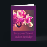 Carte Anniversaire pour un cher ami<br><div class="desc">Une grande carte à donner à votre meilleur ami sur son anniversaire.</div>