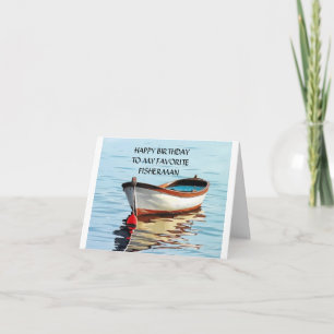 CARTE **ANNIVERSAIRE PRÉFÉRÉ DU PÊCHEUR"