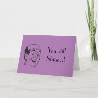 Carte Anniversaire principal brillant de rétro homme