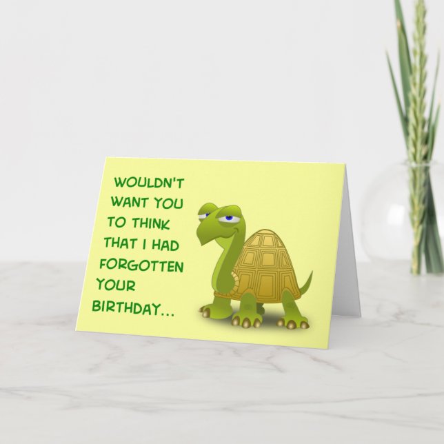 Carte Anniversaire - PROCRASTINATE (Devant)