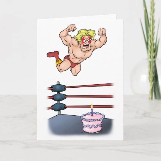 Carte Anniversaire Professionnel De Slammin De Lutteur Zazzle Fr