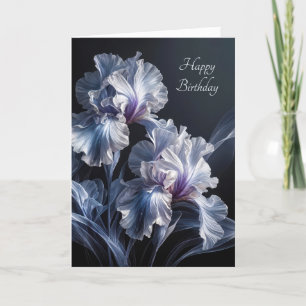 Carte Anniversaire Purple Iris