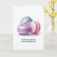 Anniversaire rétro Disco Macarons