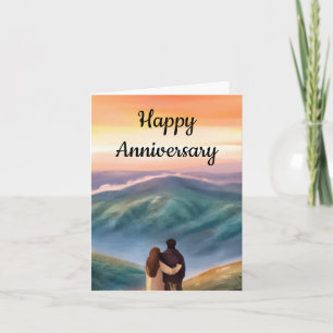 Carte Anniversaire romantique des couples