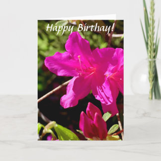 Carte Anniversaire Rose Azalea