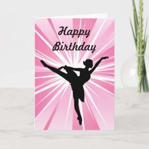 Cartes De Vœux Ballerine Danse Zazzle Fr