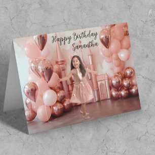 Carte Anniversaire Rose Gold Contexte arrière - plan Pho