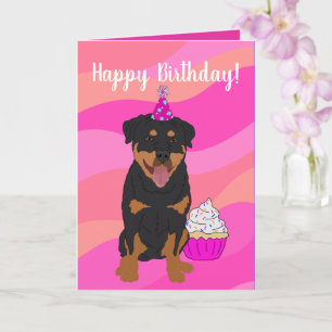 Carte Anniversaire Rottweiler
