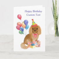 Anniversaire Ruby Cavalier King Charles Spaniel