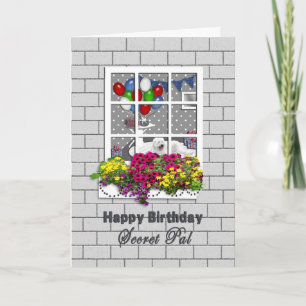 CARTE ANNIVERSAIRE - SECRET PAL - EXTÉRIEUR REGARDANT