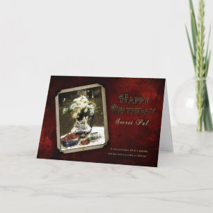 CARTE ANNIVERSAIRE - SECRET PAL - VINTAGE