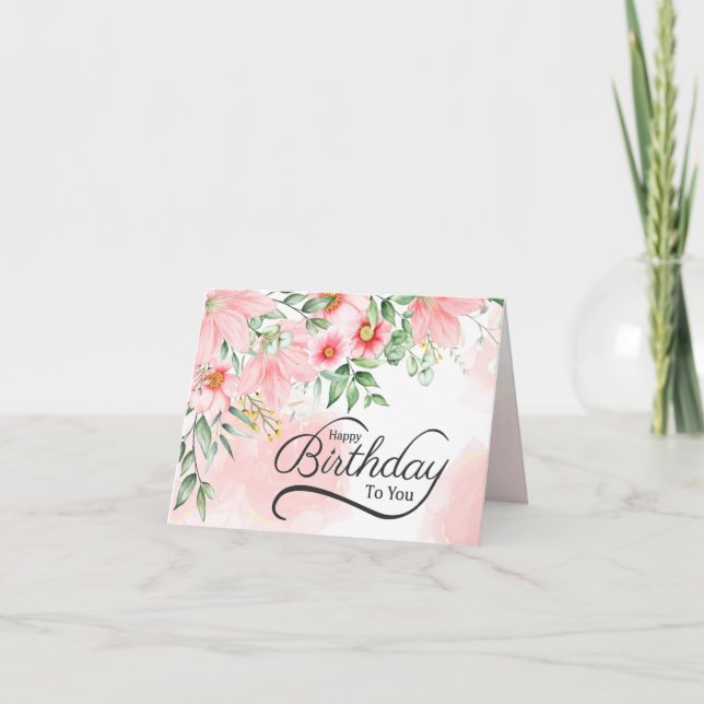 Carte Anniversaire Seigneur Vous Bénissez Numéros 6:24-2 (Devant)