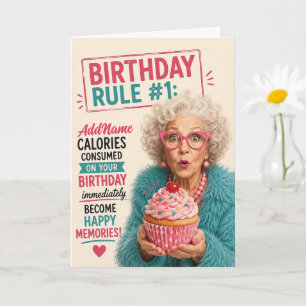 Carte Anniversaire Senior Sassy - Ajouter un nom