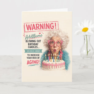 Carte Anniversaire Senior Sassy - Ajouter un nom