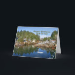 Carte Anniversaire, Son beau-fils, Lac de la Montagne, C<br><div class="desc">Un lac de montagne avec un cygne est le décor de cette carte de voeux d'anniversaire colorée. N'hésitez pas à changer le verset intérieur pour répondre à vos besoins.</div>