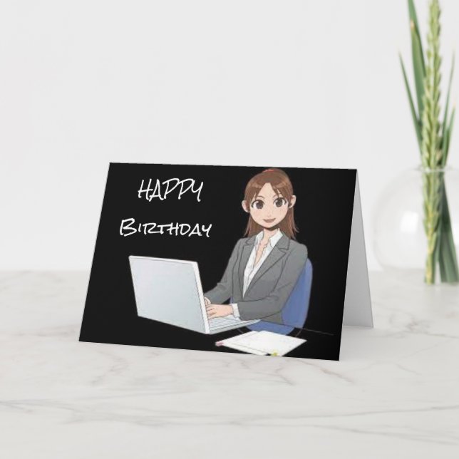 CARTE ANNIVERSAIRE SOUHAITE POUR MON "COTRAVAILLEUR" PRÉ (Devant)