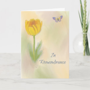 Carte Anniversaire Souvenir Aquarelle Fleur Papillon