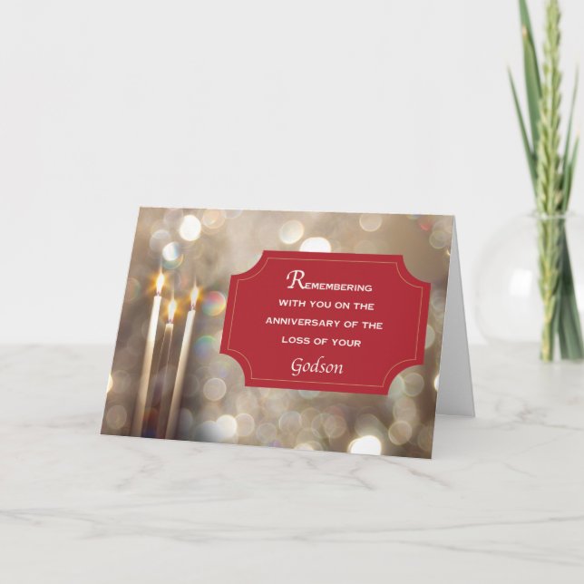 Carte Anniversaire Souvenir de Godson à Noël (Devant)