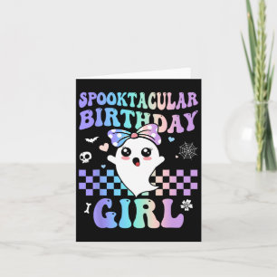 Carte Anniversaire Spooktaculaire mignon Fantôme Hallowe