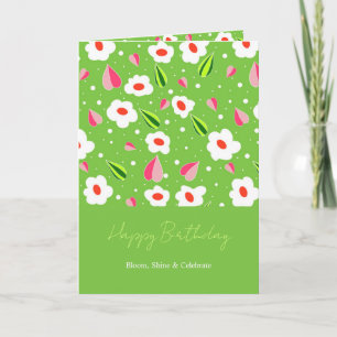 Carte Anniversaire Spring Meadow Whimsy
