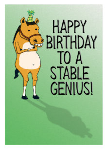 Cartes Drole Cheval D Anniversaire Zazzle Fr