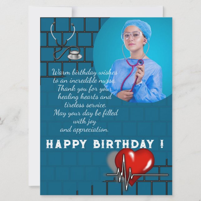 Carte Anniversaire stylé de docteur (Devant)