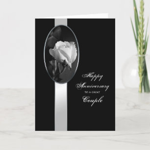 Carte Anniversaire - Super Couple - Noir/Blanc