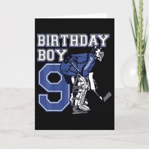 Carte Anniversaire sur le thème du gardien de but de hoc
