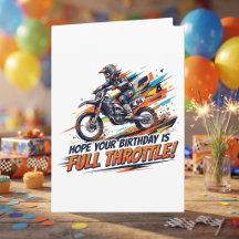 Anniversaire sur le thème Motocross pour lui