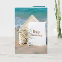 Carte Anniversaire sur une plage