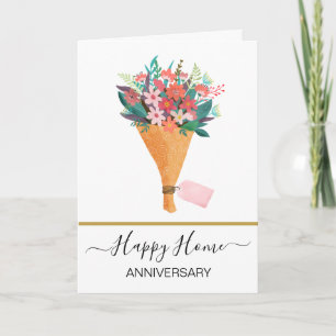 Carte Anniversaire sur votre nouvelle maison agent immob