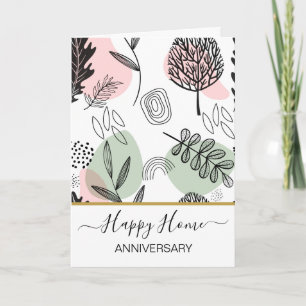 Carte Anniversaire sur votre nouvelle maison agent immob