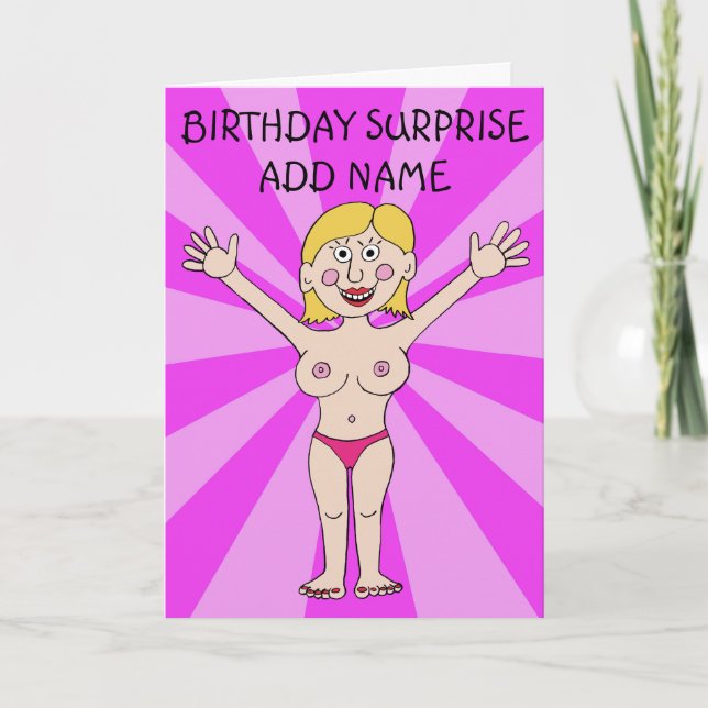 Carte Anniversaire Surprise Pour Lui (Devant)