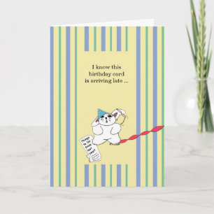 Carte Anniversaire tardif
