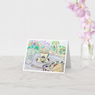 Carte Anniversaire Tea Party