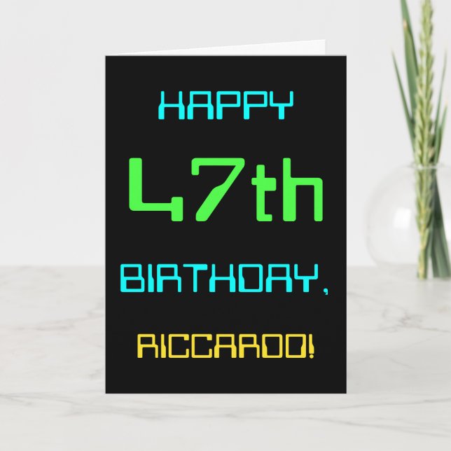 Carte Anniversaire Thématique Informatique Numérique Amu (Devant)