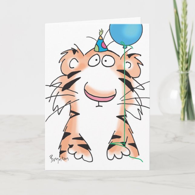 CARTE ANNIVERSAIRE TIGER (Devant)
