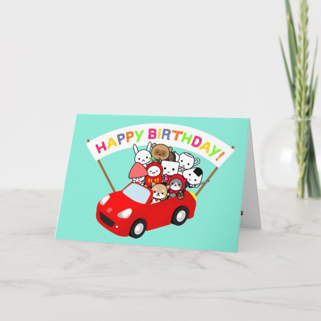 Carte Anniversaire - Tous les caractères (Devant)