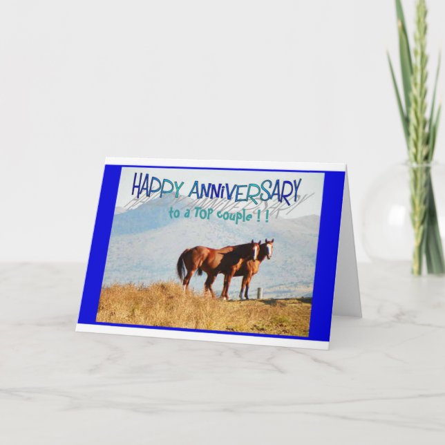Carte Anniversaire - Un Couple Top (Devant)