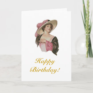 Carte anniversaire victorien