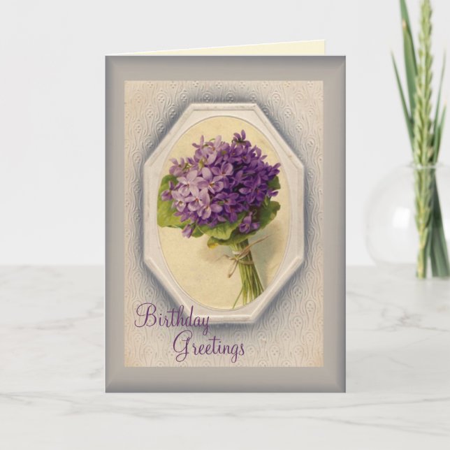 Carte Anniversaire vintage (Devant)