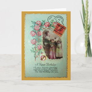 Carte Anniversaire vintage