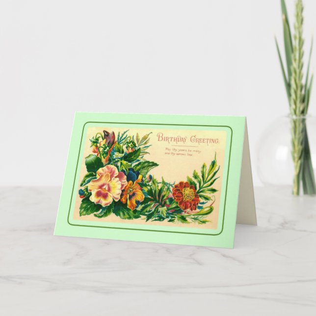 Carte Anniversaire vintage (Devant)